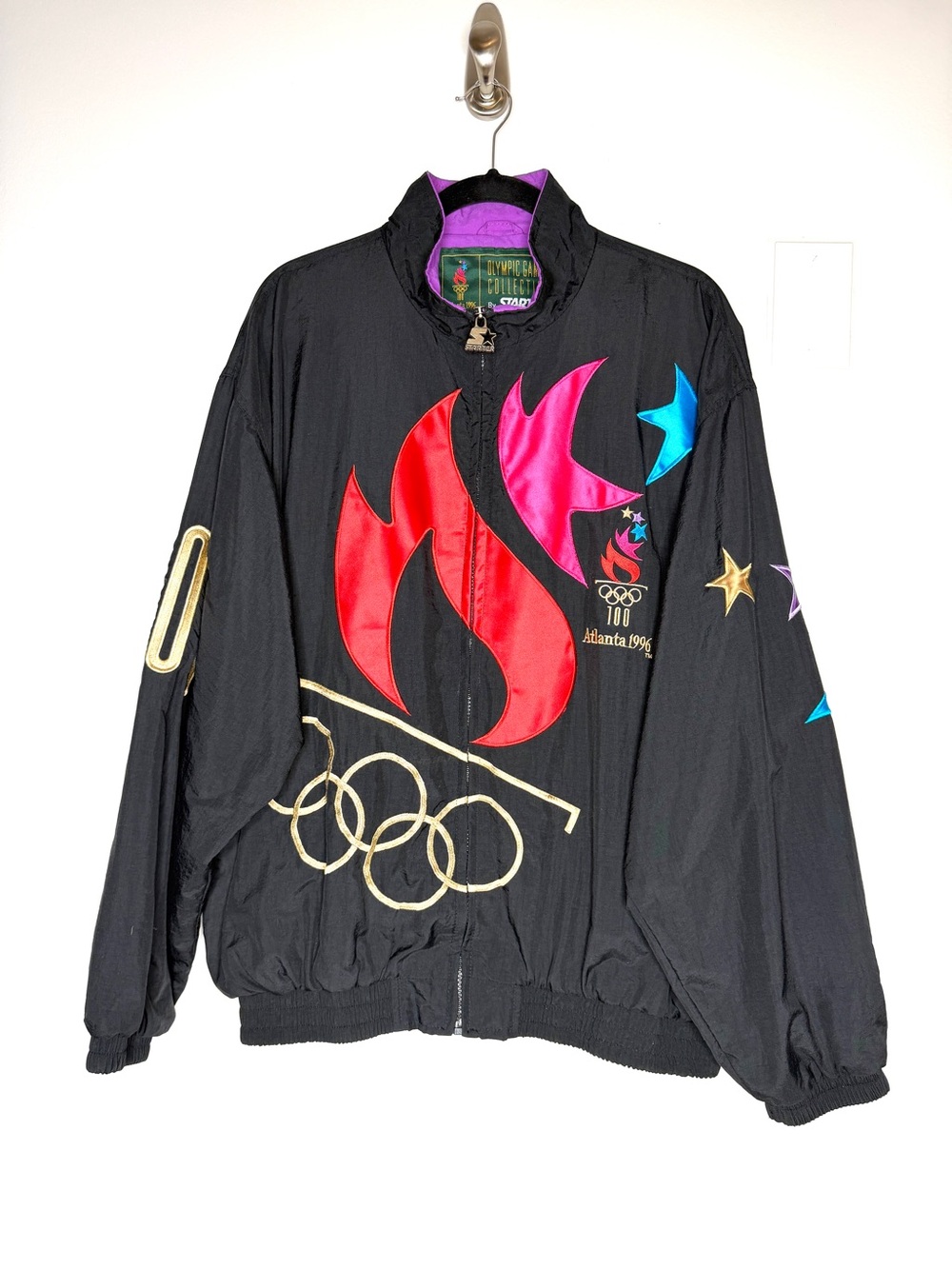 Vintage Starter x Olympics Atlanta 1996 Jacket USA Windbreaker Size L